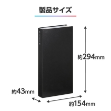 (ハクバ)HAKUBA フォトアルバム ビュートクリア Lサイズ 300枚収納 ブラック ABTC-L300BK