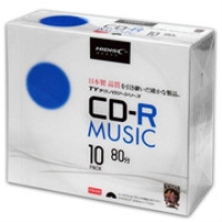 (ハイディスク)HIDISC 音楽用CD-R ホワイトワイドプリンタブル 10枚 TYCR80YMP10SC