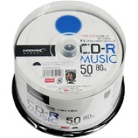 (ハイディスク)HIDISC 音楽用CD-R ホワイトワイドプリンタブル 50枚 YCR80YMP50SP