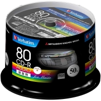 (三菱化学メディア)MITSUBISHI バーベイタム 音楽用CD MUR80PHW10V1