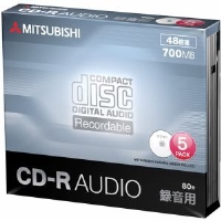 (三菱化学メディア)MITSUBISHI バーベイタム 音楽用CD MUR80FP5D1