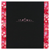 (竹野)TAKENO 145-0001 和装用台紙/黒×赤　２面  六切 1冊