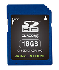 （グリーンハウス）GREEN HOUSE SDHCｶｰﾄﾞ 16GB クラス10 +データ復旧サービス GH-SDHC10DA-16G