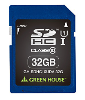 iO[nEXjGREEN HOUSE SDHC 32GB UHS-1 NX10 +f[^T[rX GH-SDHC10UDA-32G