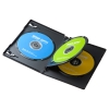 (ｻﾝﾜｻﾌﾟﾗｲ)SANWASUPPLY　DVD-TN3-03BKN DVDトールケース（3枚収納・3枚セット・ブラック）