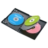 (ｻﾝﾜｻﾌﾟﾗｲ)SANWASUPPLY　DVD-TN4-03BKN DVDトールケース（4枚収納・3枚セット・ブラック）