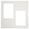 (チクマ）chikuma  カスタム中台紙　A4サイズ ホワイト 窓抜：2Ｌ角2面