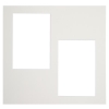 (チクマ）chikuma  新カスタム中台紙 ６切サイズ ホワイト 窓抜：2Ｌ角2面 19710-2